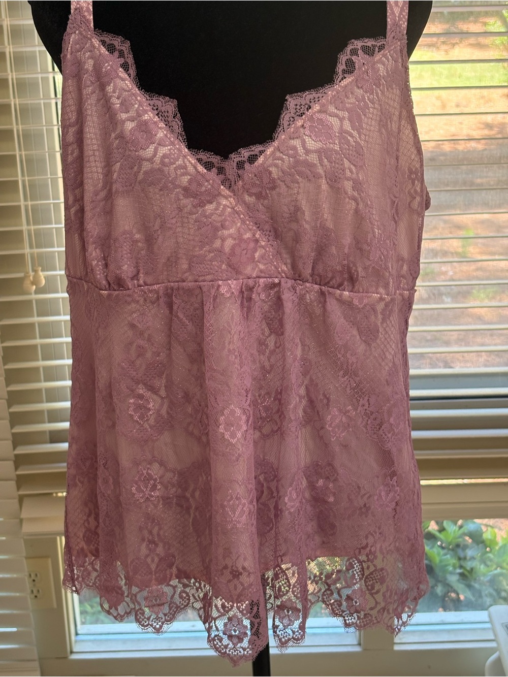 New York & Company Blush Pink/mauve Shell Top y2k